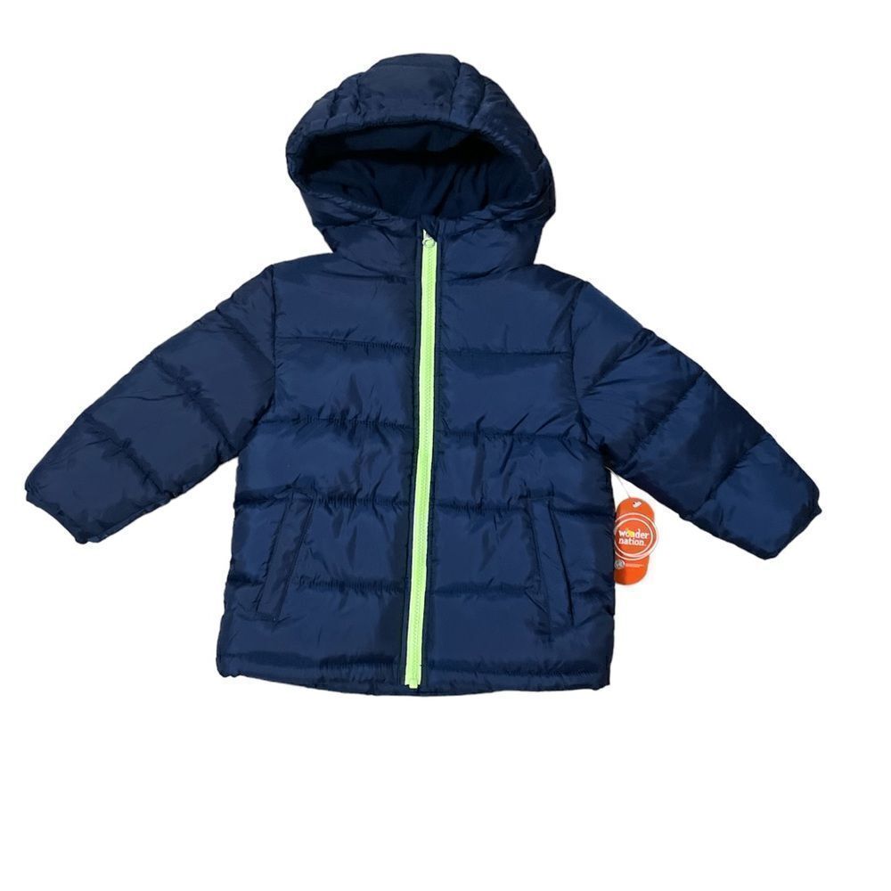 Hooded Bubble Jacket for Baby and Toddler Boys from Wonder Nation Size 3T